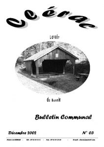 Couverture bulletin communal de Clérac n°03 - Décembre 2002