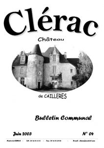 Couverture bulletin communal de Clérac n°04 - Juin 2003
