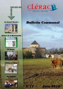 Couverture bulletin communal de Clérac n°17 - Juin 2010