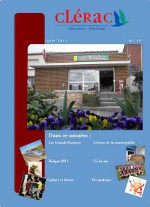Couverture bulletin communal de Clérac n°19 - Juin 2011