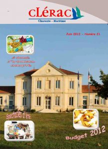 Couverture bulletin communal de Clérac n°21 - Juin 2012