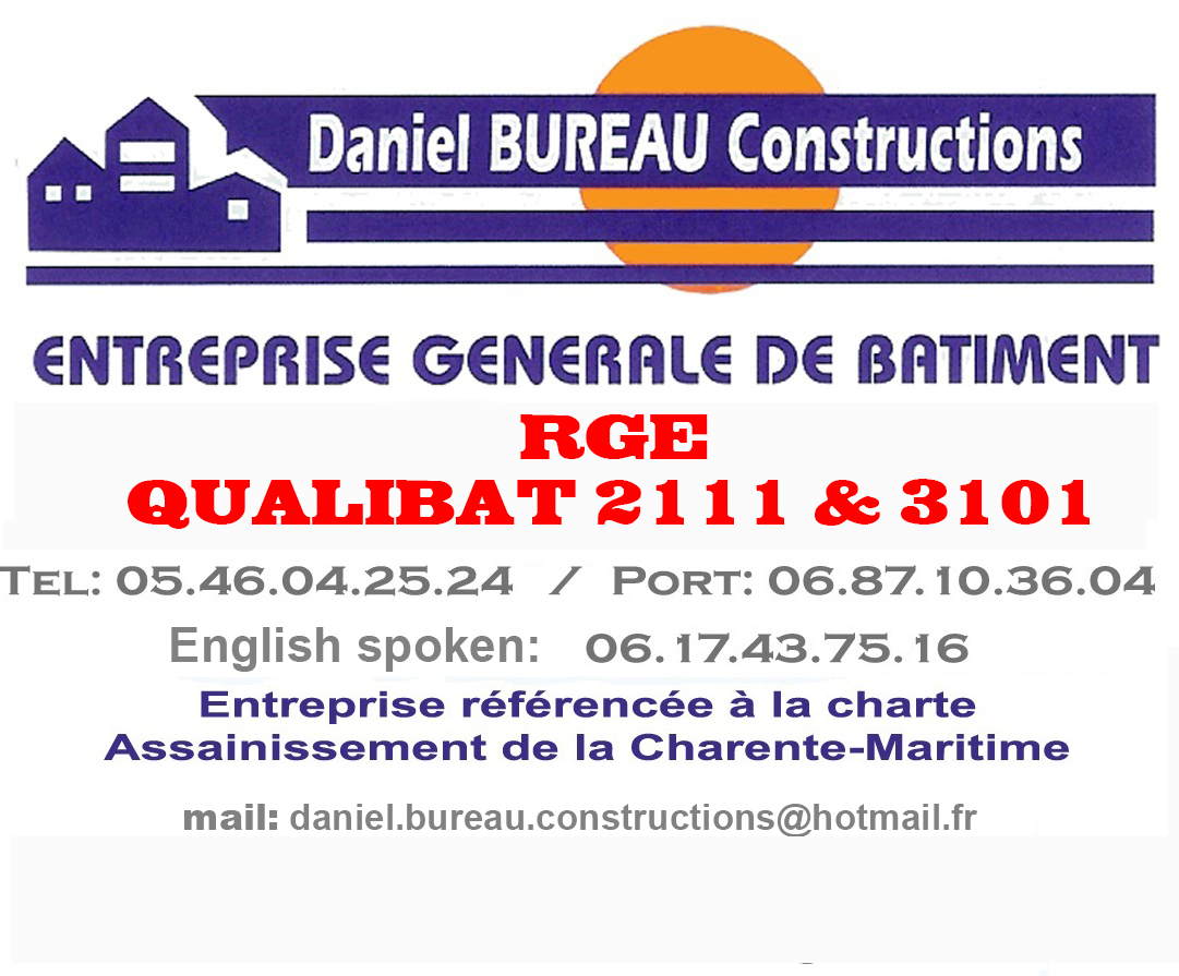Carte de visite Daniel Bureau Construction - Ville de Clérac